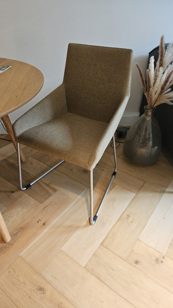 2x Penta model - Design on Stock - very good condition – Dining chairs, Textile, Chrome (photo 2 of 8)