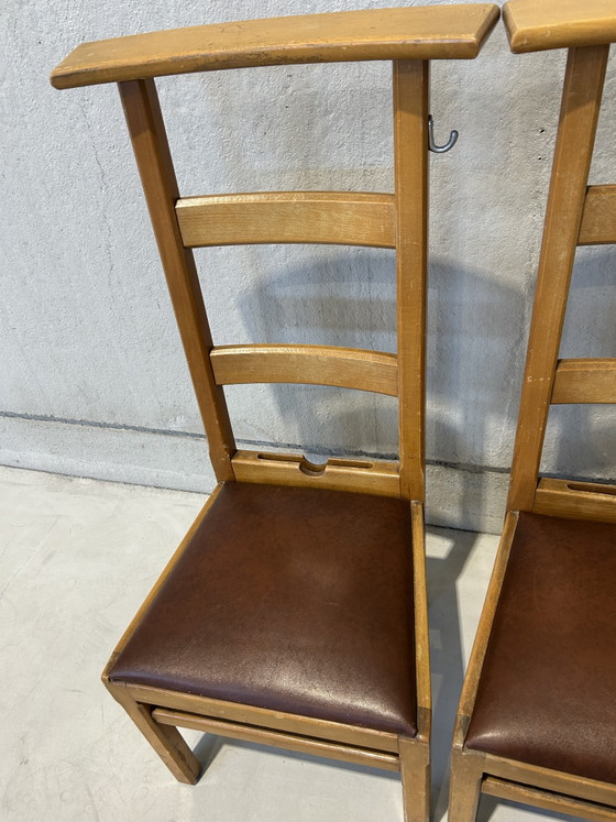 Image 1 of Set van 2 vintage kerkstoelen