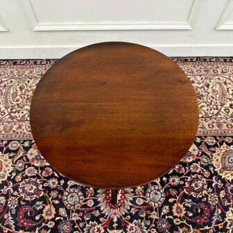 Klassischer englischer Beistelltisch, Beistelltische, Holz, Braun, Chesterfield (Foto 7 von 8)