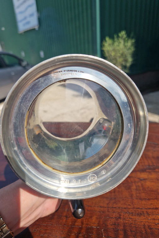 Vintage silver plated beer mug