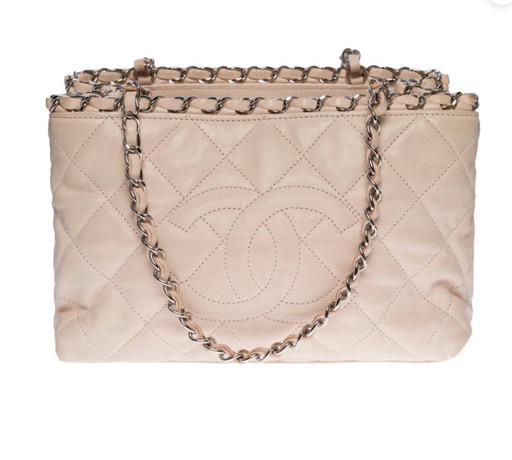 Borsa CHANEL in cuoio rosa - 100421