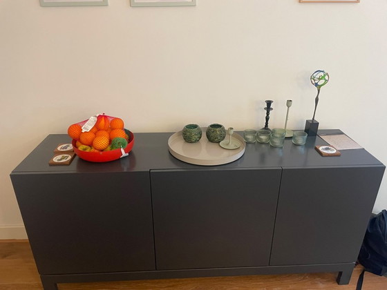 Sideboard, dunkelgrau, Designsales, Holz, Modern (Foto 4 von 5)
