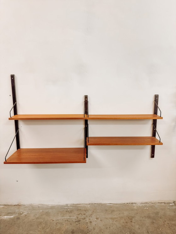 Image 1 of Royal System modular wall unit with desk by Poul Cadovius