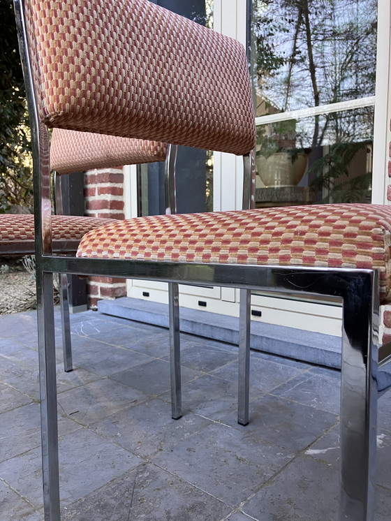 Image 1 of Vintage set of chrome chairs
