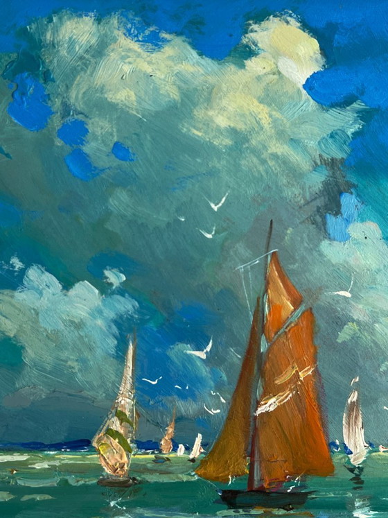 Image 1 of Sailboats at Sea