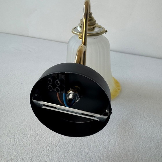 Image 1 of SET VAN 3 VINTAGE MEERKLEURIGE WANDLAMPEN