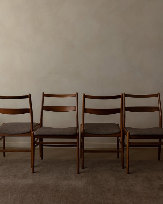 Image 1 of Set di 4 sedie da pranzo vintage Minett, Yngve Ekström, Troeds, Svezia - Sedie scandinave