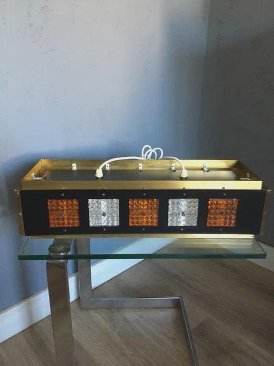 Suspension Boda Sweden par Erik Höglund & Einar Bäckström, années 1960, Laiton, Métal, Noir (photo 2 sur 8)