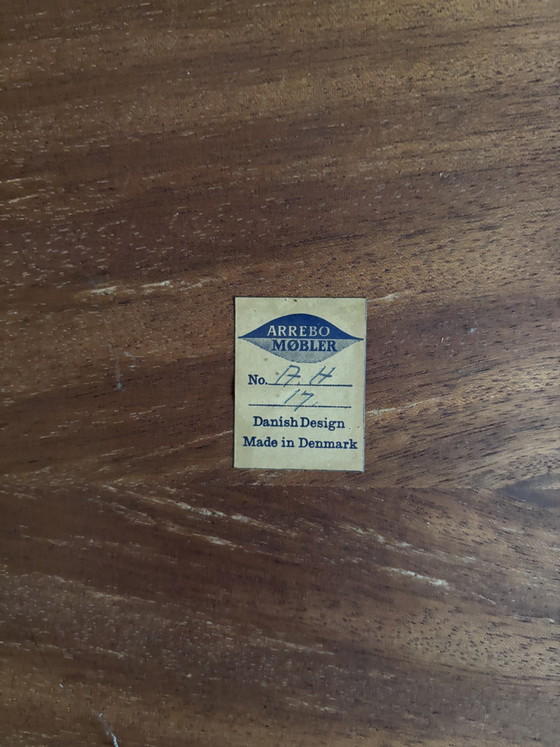Vintage Deense naaidoos van palissanderhout – Arrebo Møbler, Bijzettafels, Wood (photo 4 of 7)