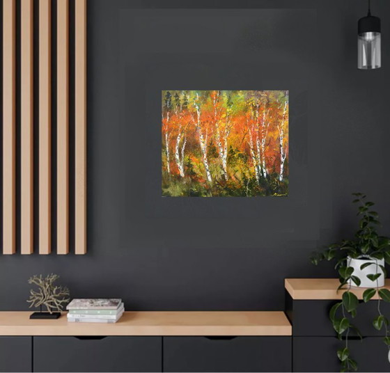 Image 1 of Aspen trees in autumn