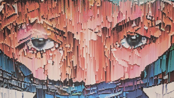 Image 1 of Obra de arte de Max Verstappen Glitch ART