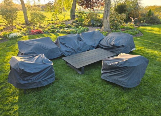 Image 1 of Set completo di divani, sedie, tavolo e braccioli Manutti Air Lounge modulari