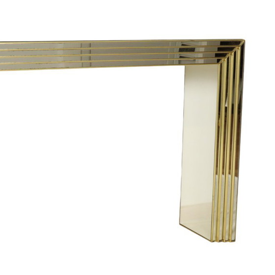 Image 1 of Zeldzame Design Spiegel met Console Zilver Goud Deknudt