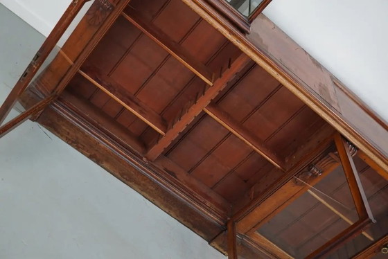 Image 1 of Engelse Victoriaanse apothekersbalie / vitrine uit de 19e eeuw