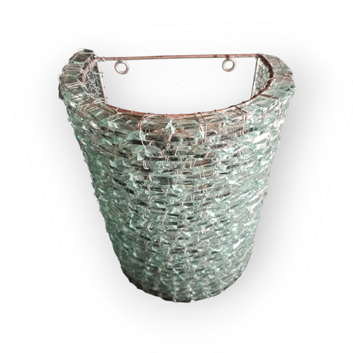 Murano glass vintage wall lamp