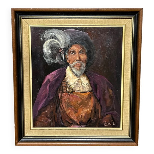 J. Lockers. Portrait of a Spanish knight. Oil on panel. – schilderijen tekeningen, Wood