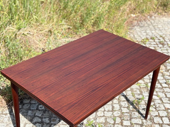 Image 1 of Eettafel van palissanderhout / Uitschuifbare tafel in mid-century stijl – jaren 60