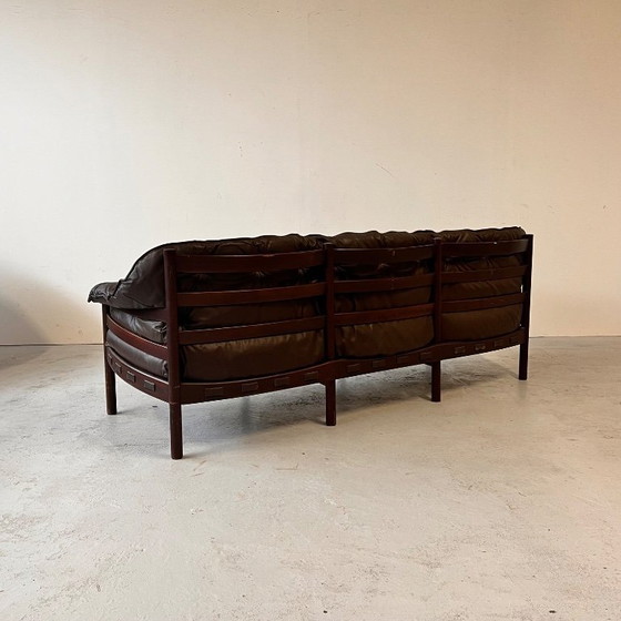 Image 1 of Sofá de cuero de Sven Ellekaer para Coja, años 70