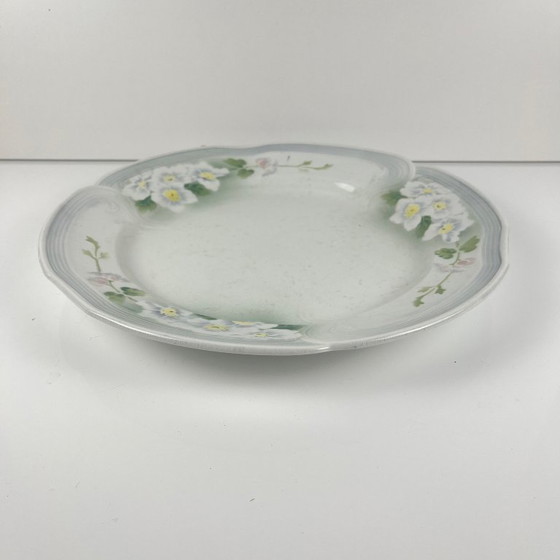 Image 1 of Art Nouveau round platter KG Lunéville, "Apple Tree" model, 1900-1930