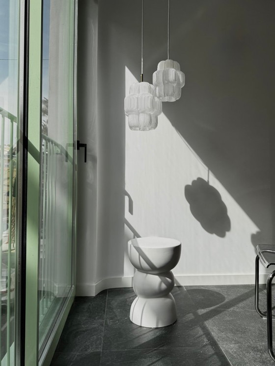 Image 1 of Petulia M "Snow White" ByLucop - Organic Sculptural Pendant Lamp - Artisan 3D Printed Design