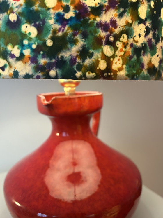 Image 1 of Upcycled table lamp made from a vintage vase - West German Pottery