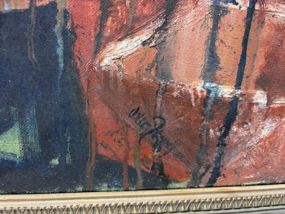 Powerful Expressionist Oil Painting Volker Jenny (Düsseldorf, 1967) 60x80 cm – Paintings & Drawings, Canvas (photo 7 of 14)