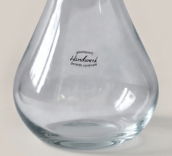 Image 1 of Exclusive 43 cm hand-blown glass vase by master glassblower Gerardo Cardinale