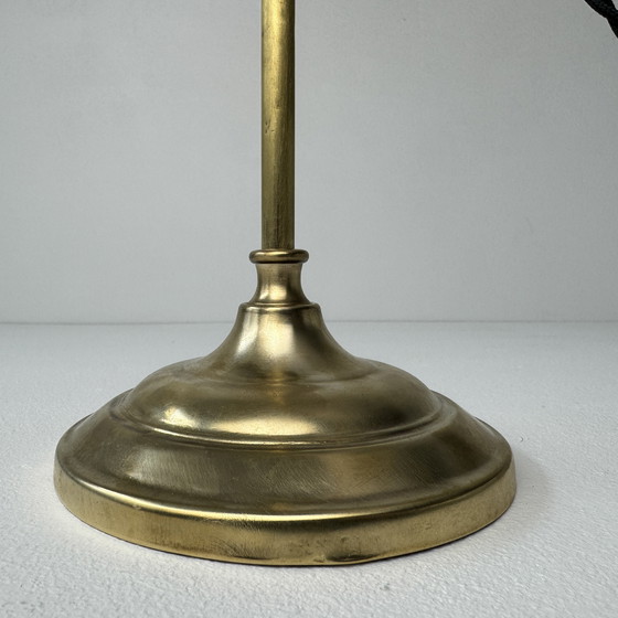 Image 1 of Antieke vintage bureaulamp omhoog en omlaag