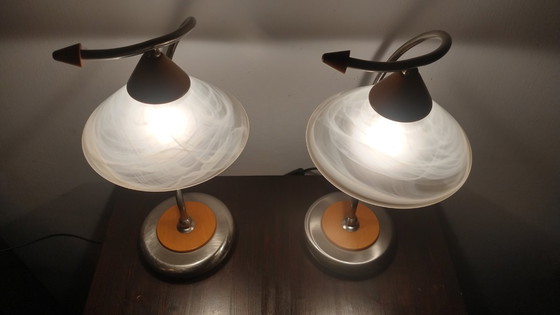 Image 1 of 2 Lampade da tavolo Augostinelli massicce vintage anni '90