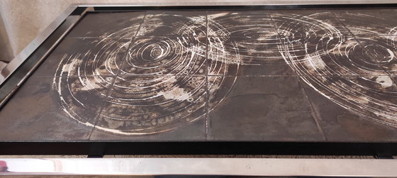 Image 1 of Couchtisch aus Keramik und Metall, signiert Belarti – 1960er/70er Jahre