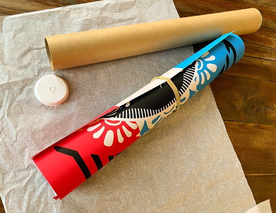 Image 1 of Liberté, Égalité, Fraternité - Emblematic poster by Shepard Fairey 50x70 cm