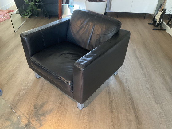 Image 1 of Twee leren fauteuils van Leather World