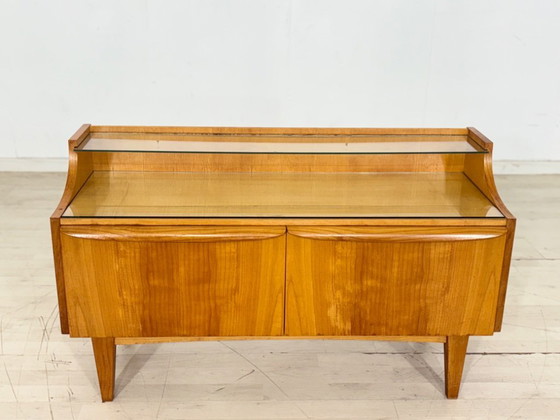 Image 1 of Zeer mooie vintage Hellerau ladekast, dressoir, kast, halkast, woonkamerkast