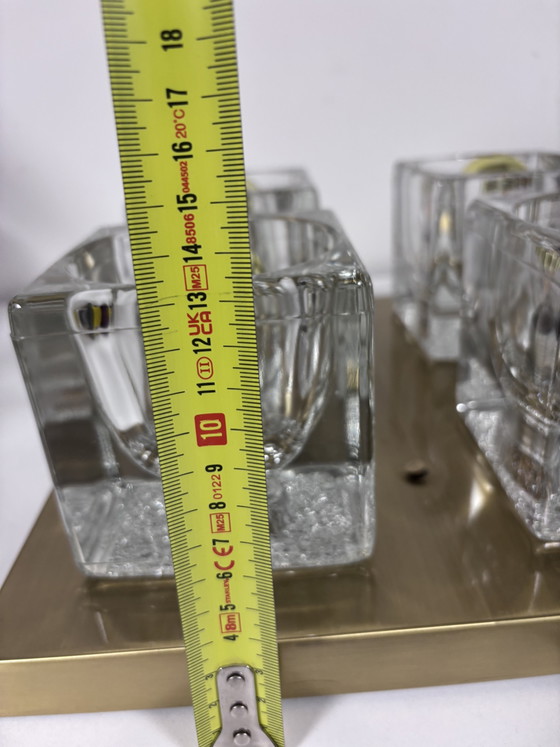 Lampada da Soffitto e Parete Vintage Peill & Putzler "Ice Cube" 1970 – Plafoniere, Glass (photo 13 of 13)