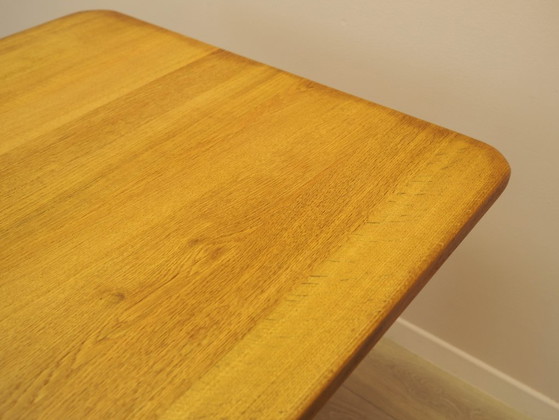 Danish Extendable Oak Dining Table Designed by Henning Kjærnulf, 1960s – Henning Kjaernulf, Wood (photo 11 of 21)