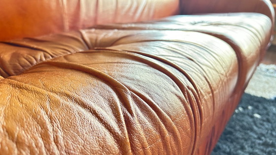 Image 1 of Divano in pelle a 3 posti di George Bighinello (Italia, anni '70)