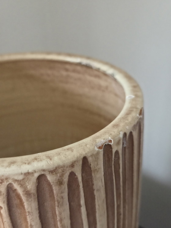 Image 1 of Vintage ribbed vase