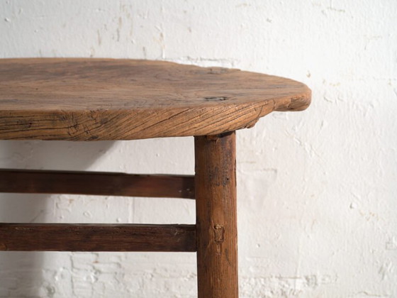 Tavolino basso rotondo antico in legno di olmo – Cina, circa 1930 – Tavolini da caffè (photo 37 of 40)