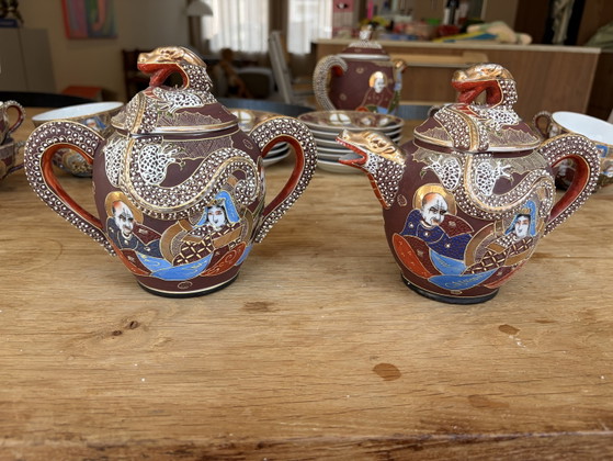 Chinesisches Teeservice – Tafelgeschirr, Ceramic (photo 7 of 15)