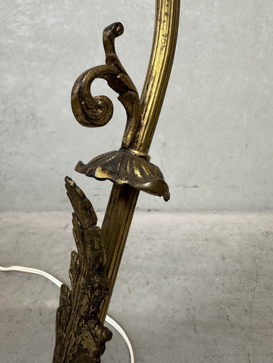 Image 1 of Art nouveau table lamp - flower
