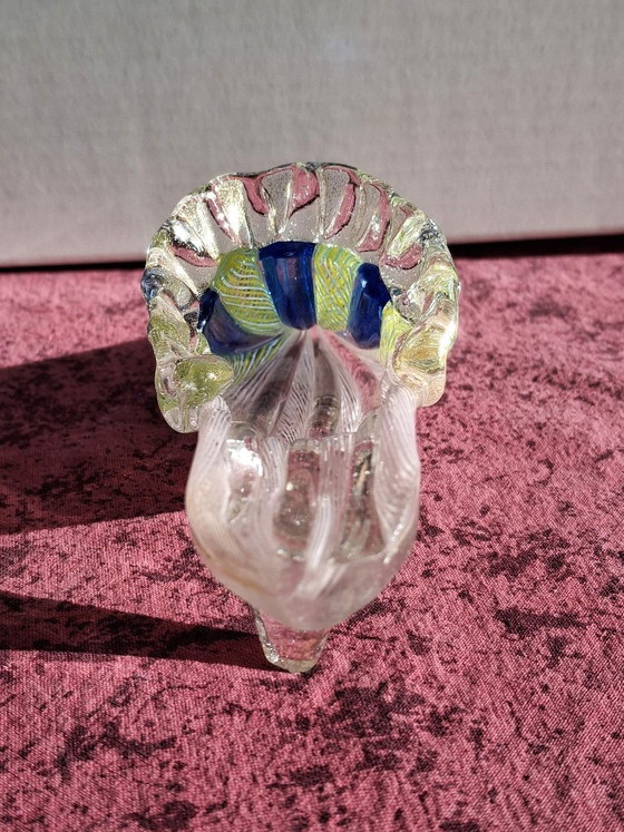 Multicolor filigree blown glass shoe from Murano, 14.5 cm, Decorative Objects, Blue (photo 4 of 10)