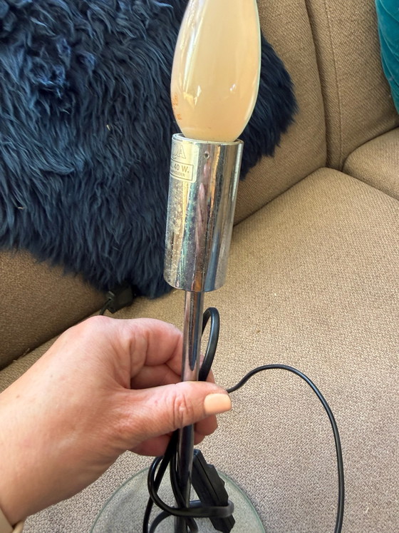 Herda tafel lampje, Tafellampen, Glas, Metaal, Zwart (foto 3 van 6)