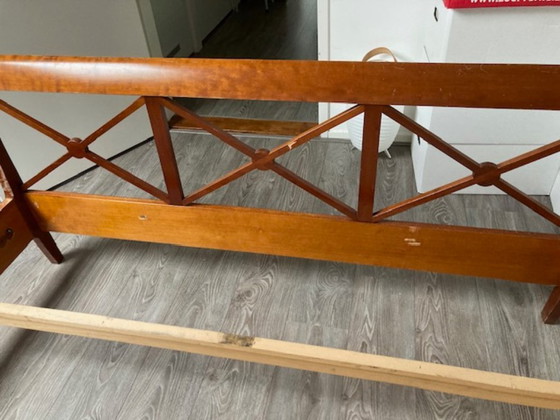Image 1 of Grange consulat C1 cherry wood double bed