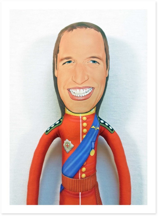 Prince William Art Doll Collectible | Prince William Gift | Royal Family Gift | British Royal Decor