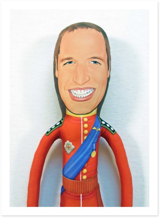 Image 1 of Prince William Art Doll Collectible | Prince William Gift | Royal Family Gift | British Royal Decor