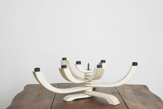 Bougeoir à 7 bras Nordic Light, Jonas Grundell pour Design House Stockholm, candélabre de style menorah (photo 3 of 18)