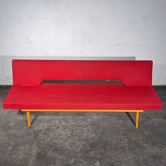 Navratil slaapbank, jaren 60 – 3-5 zitsbanken, Textile, Wood (photo 4 of 14)