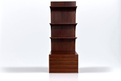 Poul Cadovius Royal System Panneau Étagère Teck Acajou Set