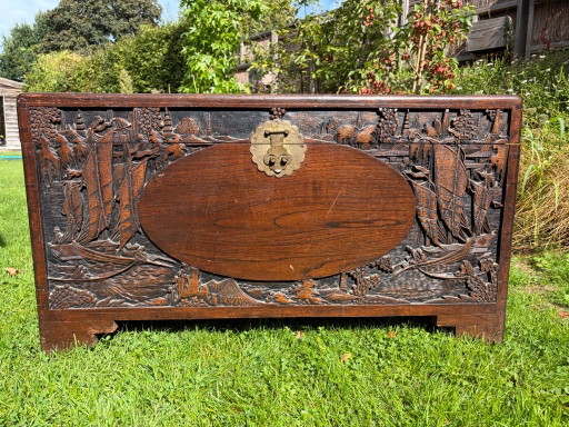 Coffre en bois indonésien – opbergkast, Wood