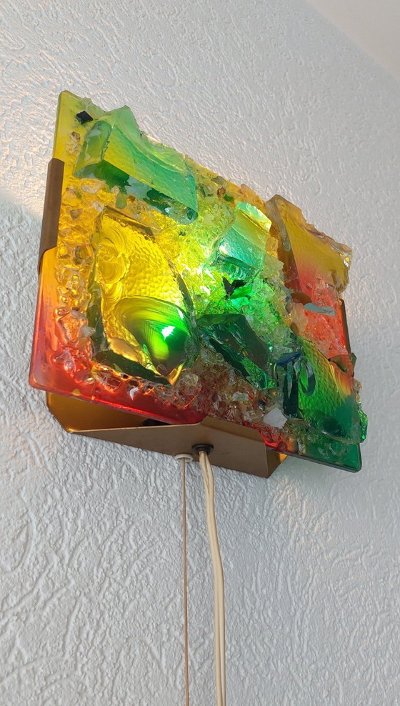 Image 1 of Applique murale sculpturale en verre brisé de Cosack Leuchten.